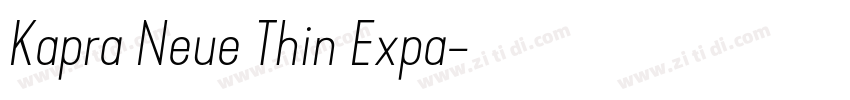 Kapra Neue Thin Expa字体转换